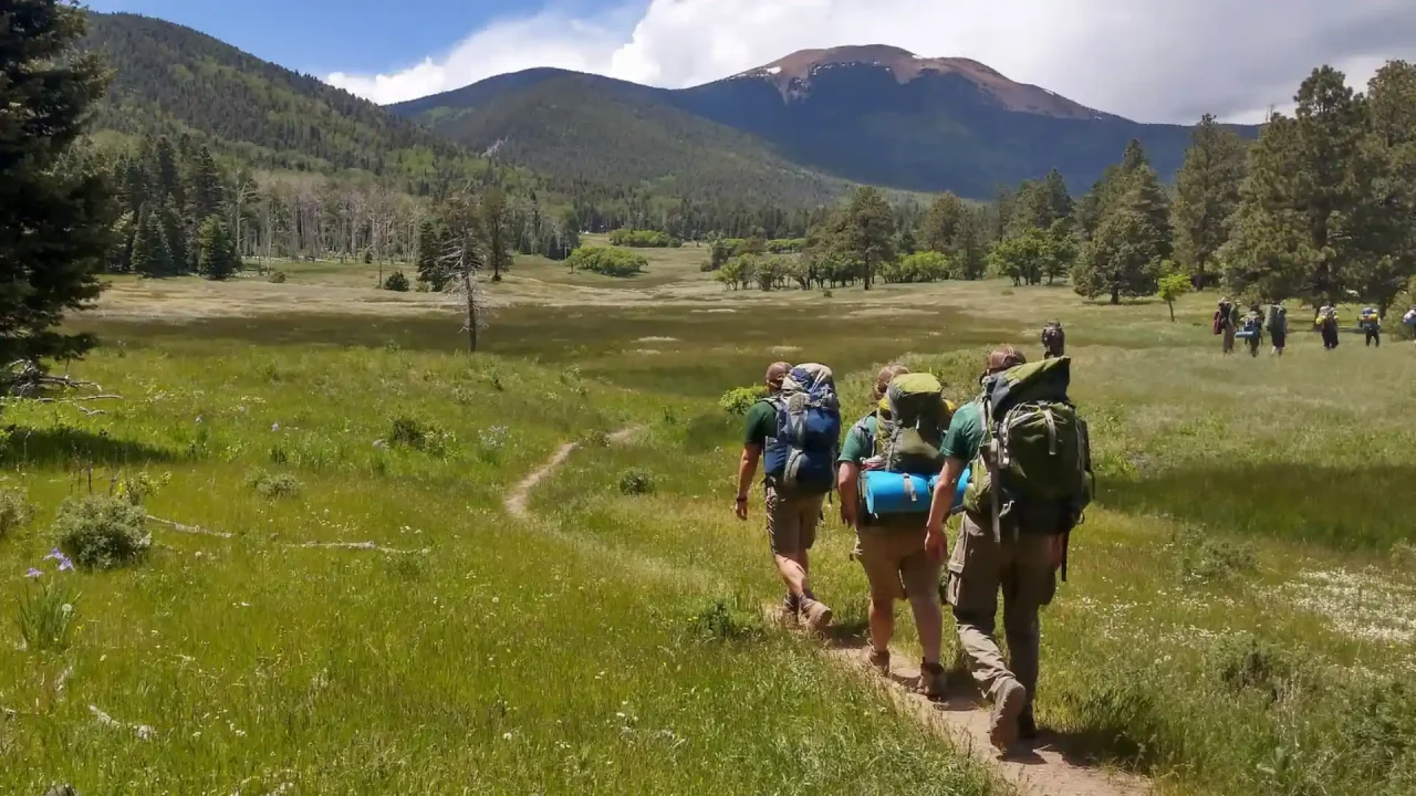 Philmont Scout Ranch Hikers on trail